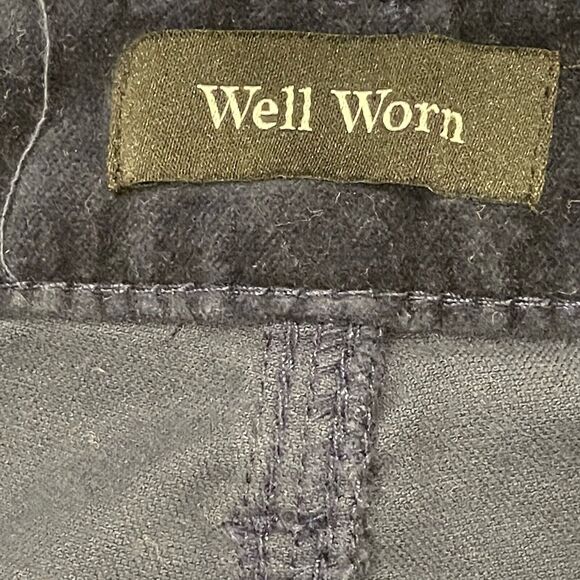 Womens Pants Size 12 Velvet Grunge Goth Fall Vamp Holiday Winter Chic Date Night - Picture 6 of 7